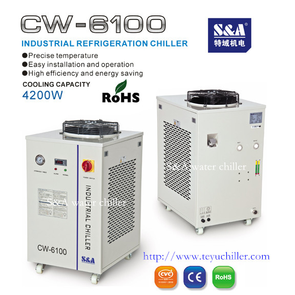Industrial chiller for water cooled UV system CW-6100