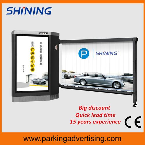 Parking advertising barrier