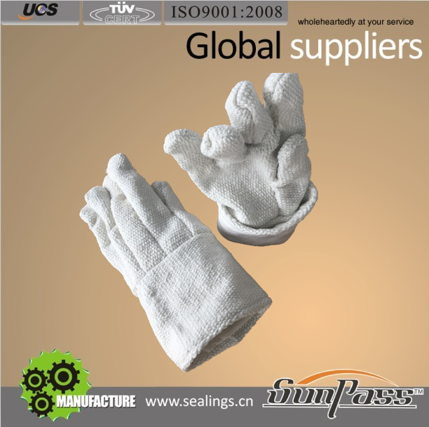 Heat Insulation Refractory Ceramic Fiber Finger Gloves