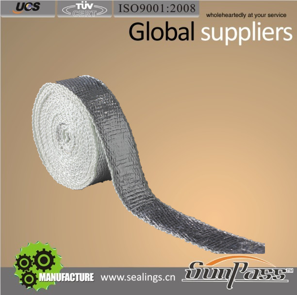 4300AL Fire Resistant Reinforced Aluminium Foil Tape Ceramic Fiber Tape