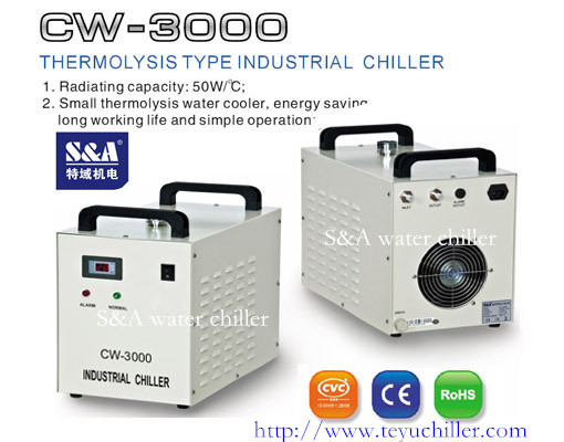 Small air cooled chiller CW-3000 120$ price