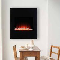 Electric fireplace front tempered glass
