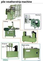 pile weather strip machine