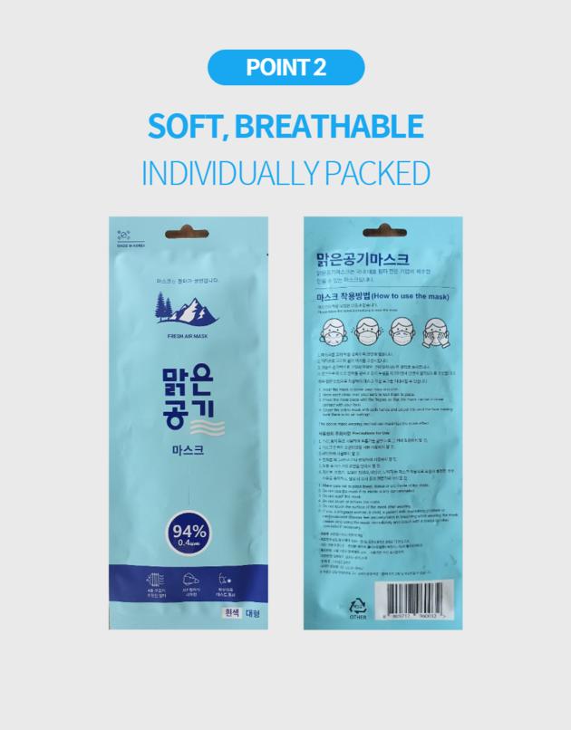 K Quarantine KF94 Mask KFDA Certification