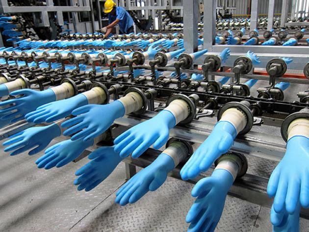 Buy Blue Nitrile Disposable Gloves