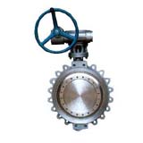 Protruding Eears Type Butterfly Valve With Gear Actuator