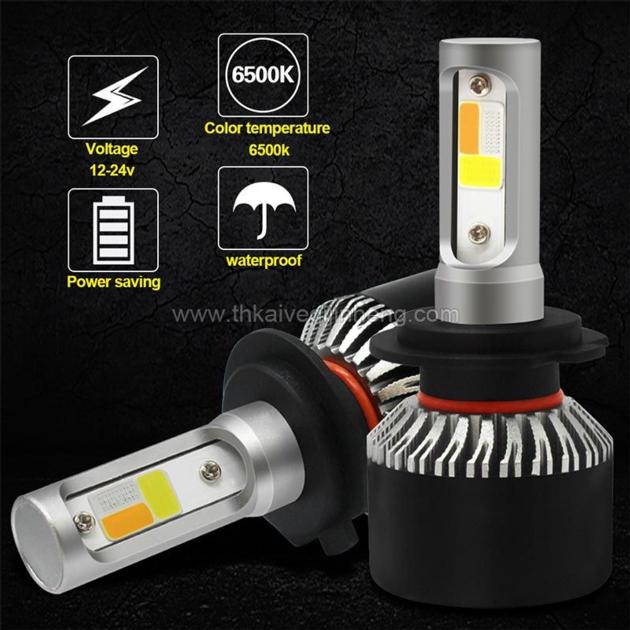 S2 three color dimming explosion flashed automobile LED headlamp refitted LED lamp fog lamp H4 H7 H1