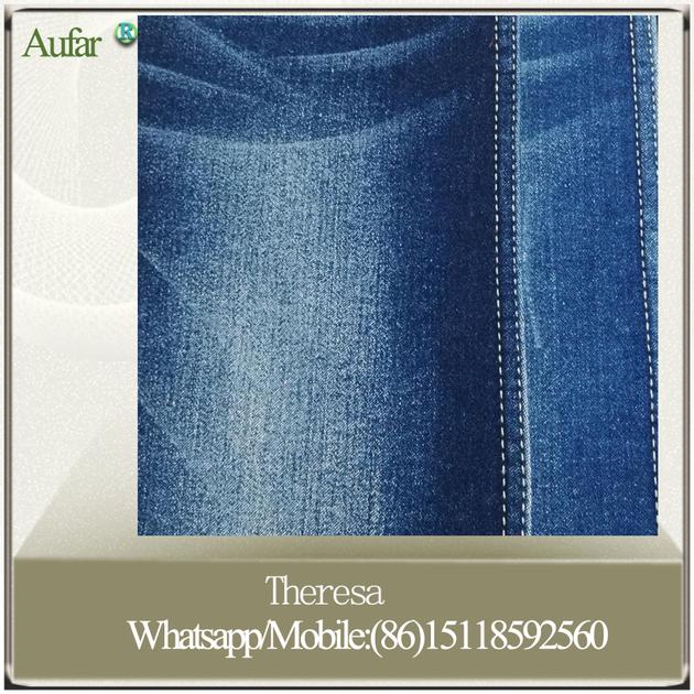 A871 Wholesale satin super stretch denim fabric