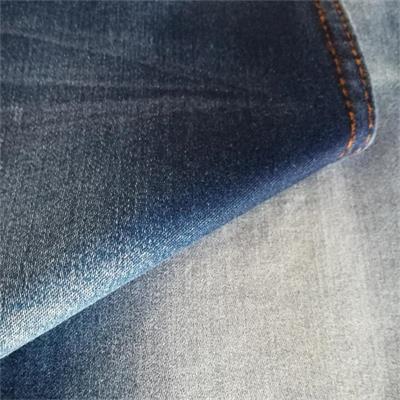 Blue Colored Combed Stretch Denim Fabric