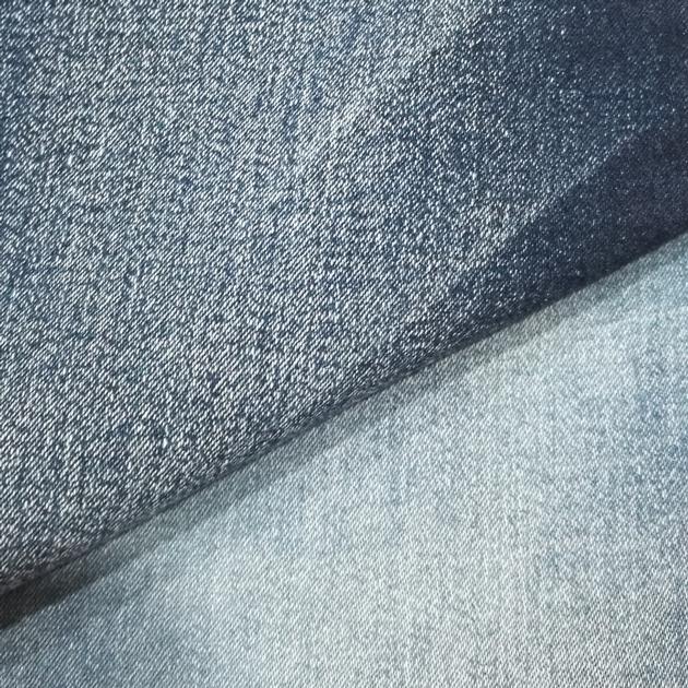 Woven colored cotton/spandex denim fabric