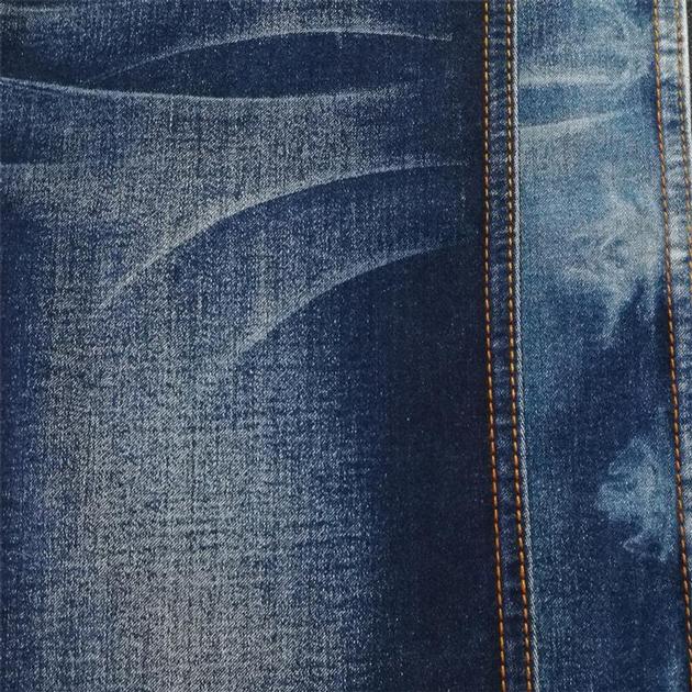 Stone wash heavy cotton stretch denim fabric