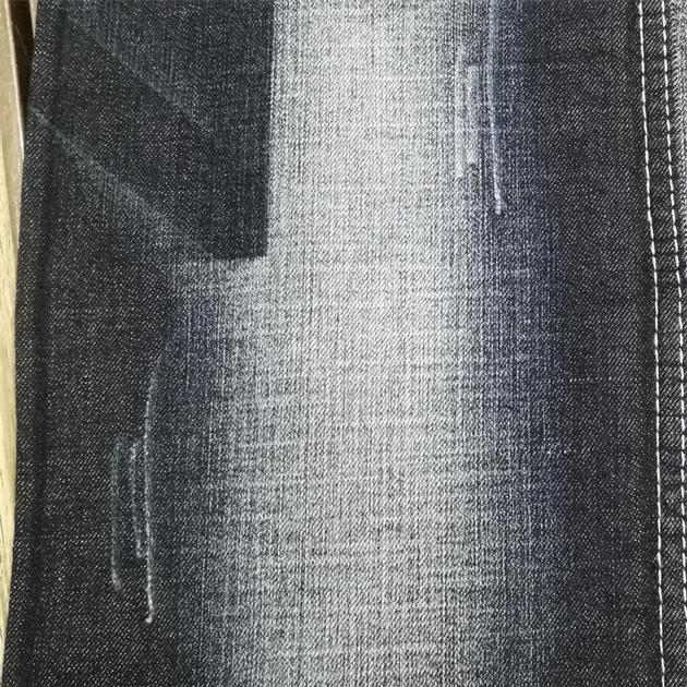 Rolls of colored bamboo stretch denim fabric