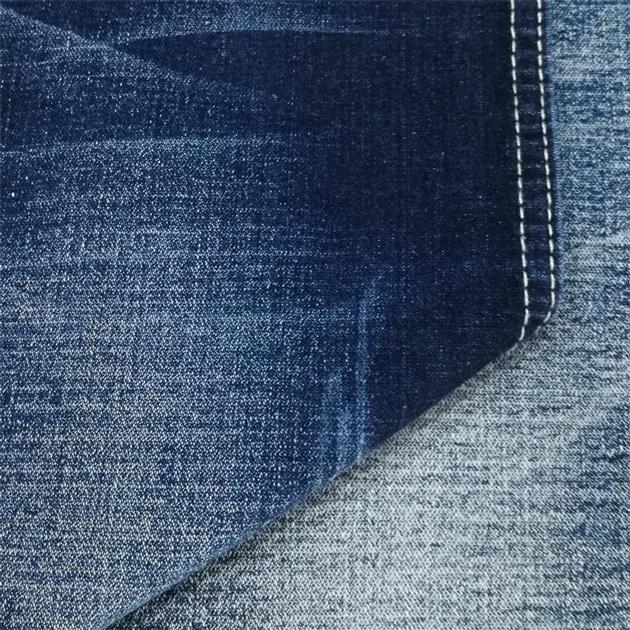 Wholesale Blue Slub Cotton Stretch Denim