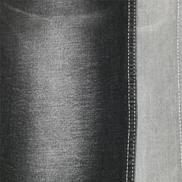 Black twill 10.2oz 98.7%cotton 1.3%spandex denim fabric