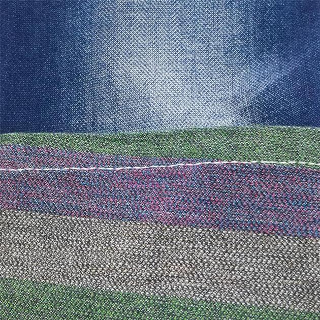 Colored Bangdash Stretch Fake Knitted Denim