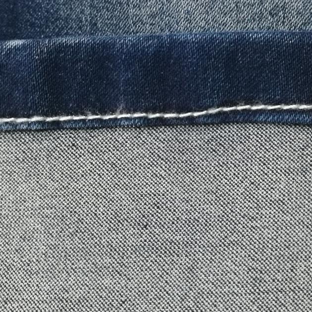 Blue Colored Satin TR Denim Fabric