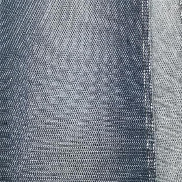 A837-3 Stock jaquard fake knitted denim fabric