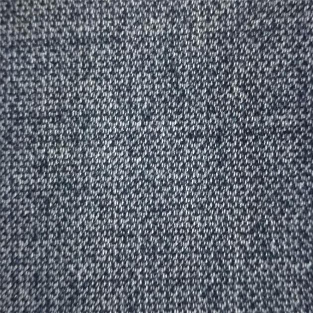 Jaquard strips fake knitted denim fabric for jeans