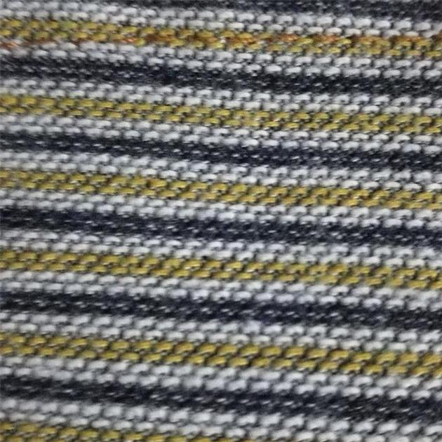 Jaquard Strips Fake Knitted Denim Fabric