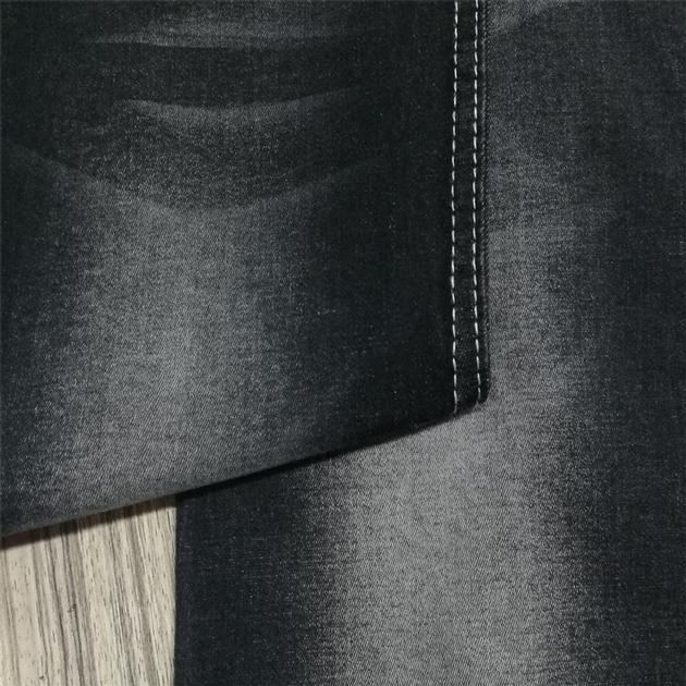 A883 3 Woven Black Satin Cotton