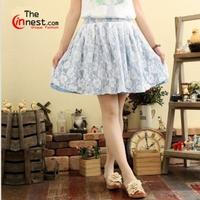 Mori Girls Sweet Light Blue Color Lace Ladies Short Dresses - See more at: http://www.theinnest.com/