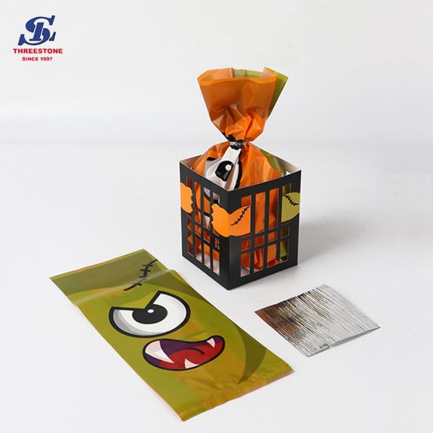 Halloween Trick Or Treat Opp Bag With Custom Print 