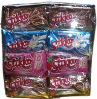 	 Vanilla Strawberry Chocolate Cream Filled Wafer Sticks