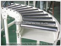 curve gravity roller conveyor