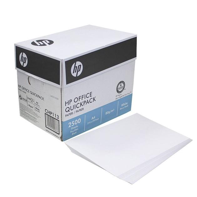 HP A4 Copy Paper 80gsm Box of 5 Reams