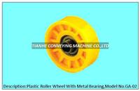 plastic roller wheel with metal bearing