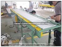 single sprocket roller conveyor double sprocket roller conveyor