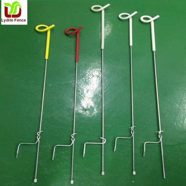 Wuxi Lydite Spring Steel Pigtail Post With PE Insulator 