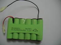 NI-MH 6*AA1600mAh 7.2V battery pack