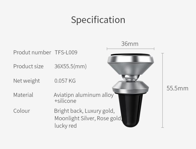 360 Magnetic Car Phone Holder Mini