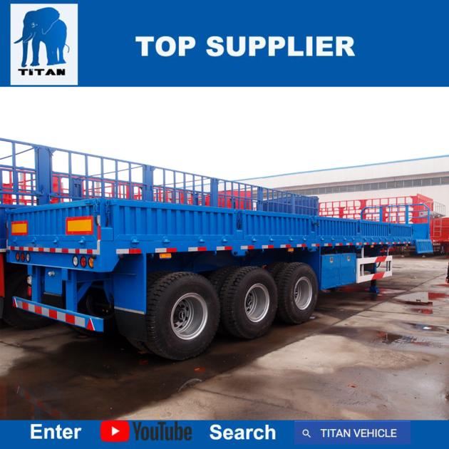 TITAN VEHICLTITAN 4 Axles Flatbed Trailer