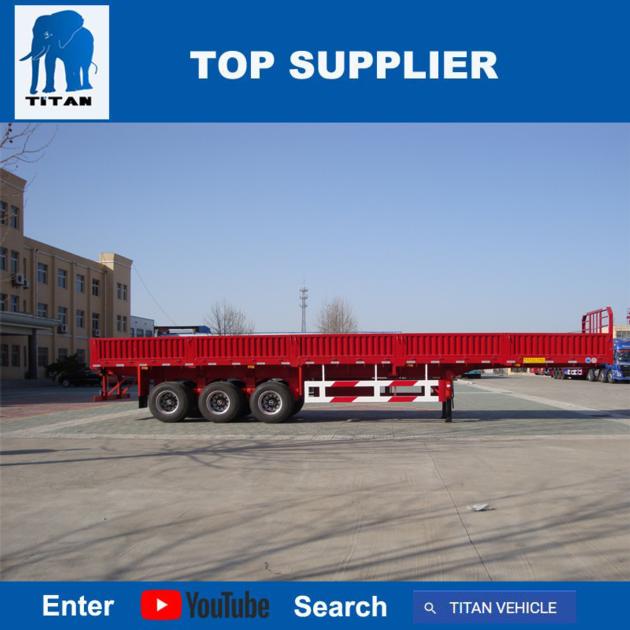 TITAN VEHICL4 Axle60T Sdie Board Trailer