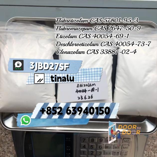 Flubrotizolam CAS 57801-95-3 Flubromazepam CAS 2647-50-9 etizolam CAS 40054-69-1 Deschloroetizolam