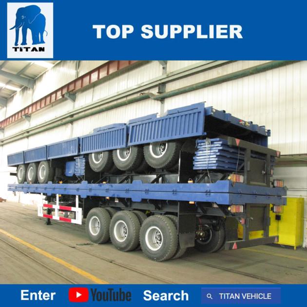 TITAN VEHICLTITAN 4 Axles Flatbed Trailer