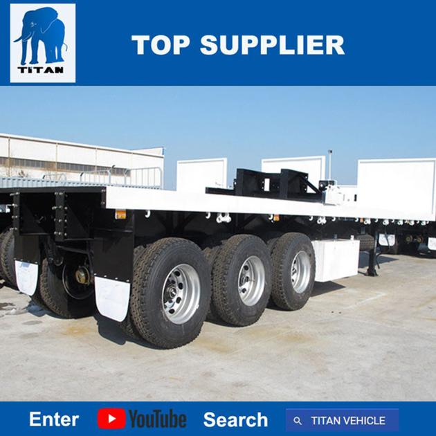  TITAN VEHICLE -  3 axles flatbed trailer