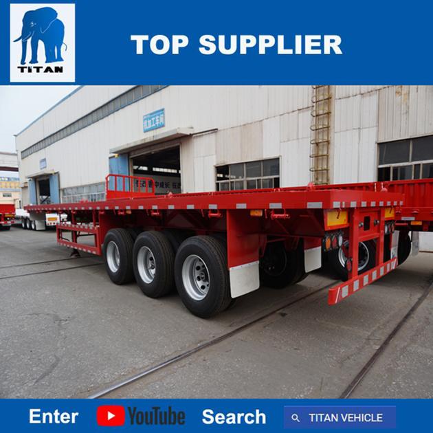 TITAN VEHICLE 3 Axles Flatbed Trailer