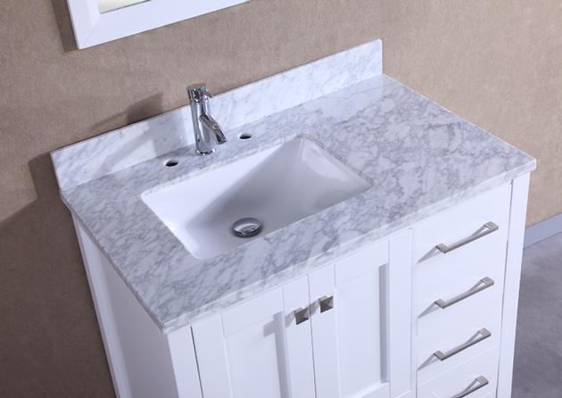 Modern Allen Roth Single Sink Bathroom