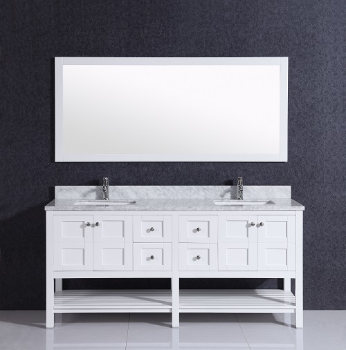 White High Gloss Liquidation Bathroom Vanity