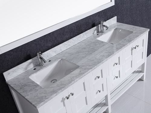 White High Gloss Liquidation Bathroom Vanity