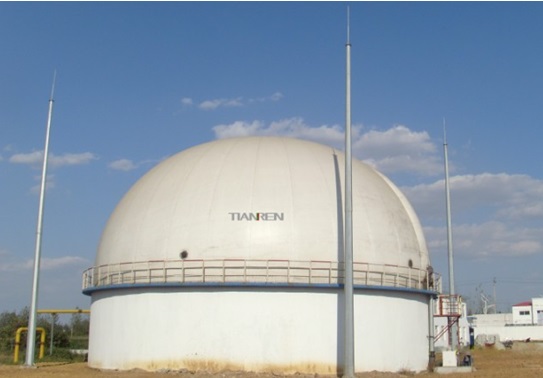 Integrated Digester/Biogas Holder 