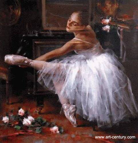 Ballet oil painting