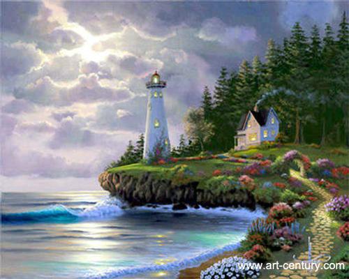 Seascape & Ship oil painting