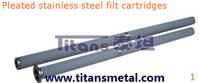pleated stainless steel filter cartridges