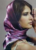 silk scarf and silk shawl