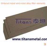 sintered nickel and nickel alloy filter elements