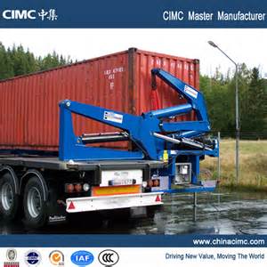 Container sideloader or side loader lifter trailer self loading container lift truck
